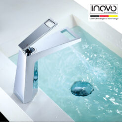 INOVO Cartier bathroom Short Mixer Basin Tap Faucet in Silver- PUB WELS Certified