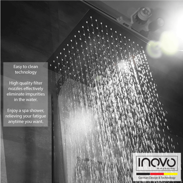 Inovo Ońyx Rain Shower In Black Pub Wels Certified Singapore