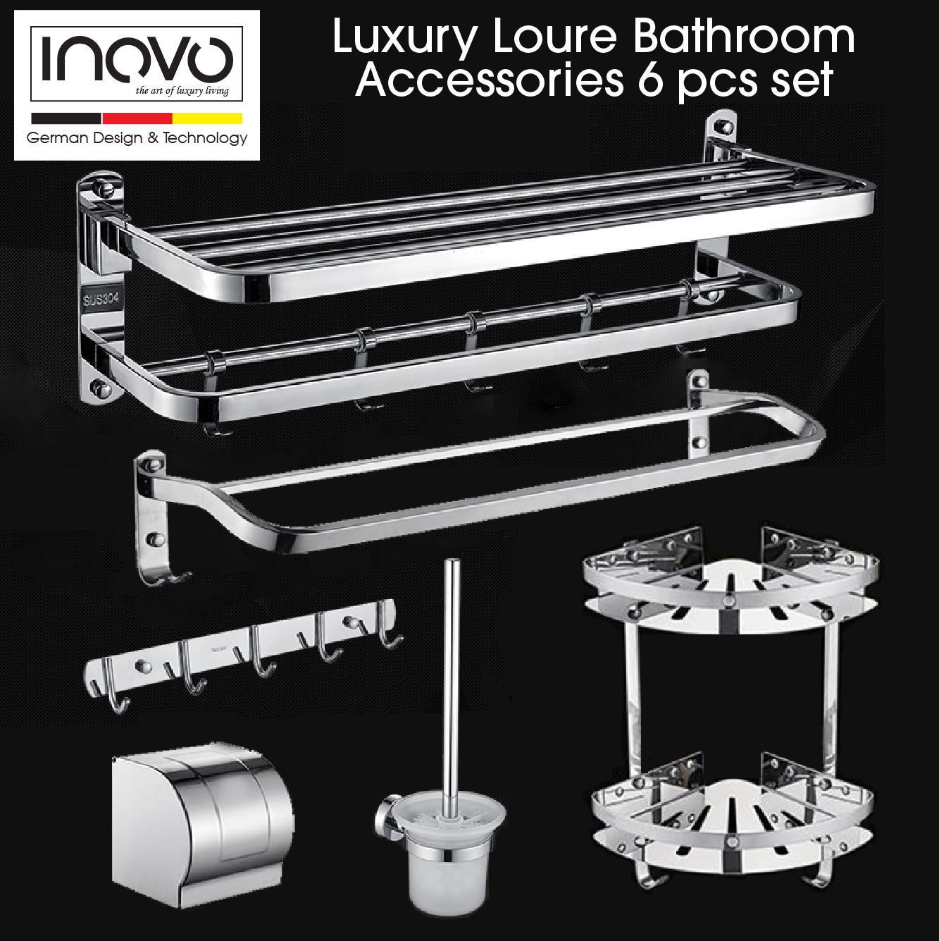 stainless steel bathroom accessories