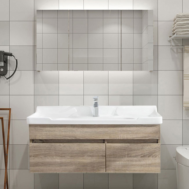 Luxury Nordic Vanity Cabinet Semi, Grey Bathroom Vanity Cabinet