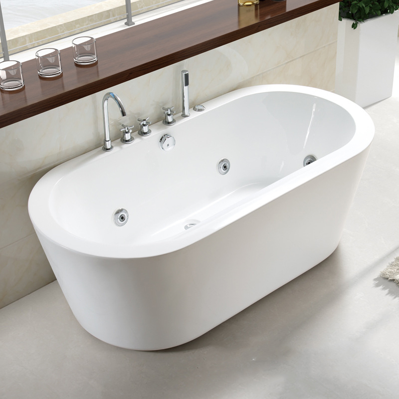 Luxury Posh Freestanding Bathtub Jacuzzi Whirlpool Inovo - Jacuzzi Bathroom Sink Drain Installation