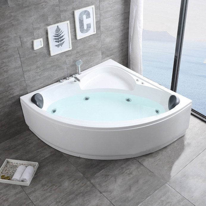 Luxury Cassia Panel Corner Bathtub, How Much Does It Cost To Install A Whirlpool Bathtub