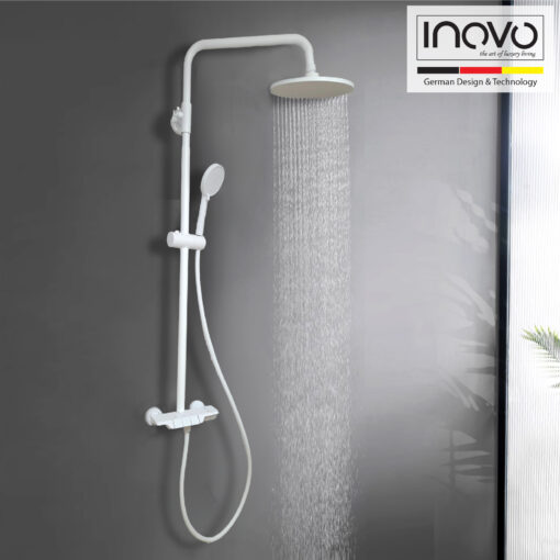 INOVO® Ońyx Piano Design Rain Shower Column Set in Royal Gold- PUB WELS Certified - Image 9