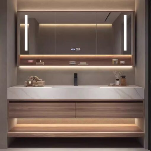 Luxury Alexa Sintered Stone Bathroom Vanity Basin Cabinet (White Colour) Width 36cm, 40cm, 44cm, 50cm - Image 6