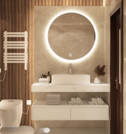 Alternative view of Luxury Lorena Sintered Stone Bathroom Vanity Basin Cabinet Top Mount ( Black Colour ) Width 40cm, 42cm, 45cm, 48cm