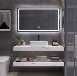 Luxury Lumina Sintered Stone Bathroom Vanity Basin Top Mount (Classic White) Width 40cm, 42cm, 45cm, 48cm