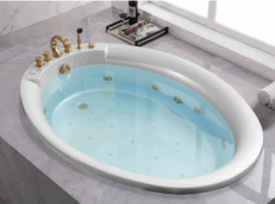Luxury Freude Built in ( Drop in) Acrylic Bathtub / Jacuzzi Whirlpool / Length 177cm / Width 127cm / Height 48cm