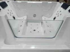 Alternative view of Luxury Wellen Clear Glass Design Outdoor Jacuzzi Whirlpool Hot Tub / 4 Persons / Length 220cm / Width 180cm