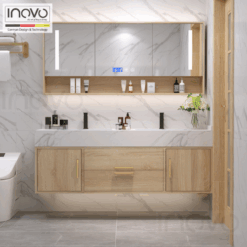 Luxury Sereno PVC Bathroom Vanity Basin Cabinet in Classico Pine / Width 36cm, 40cm, 44cm, 48cm