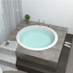 Alternative view of Luxury Brun Cast Stone Solid Surface Built in ( Drop in) Bathtub / Length 150cm