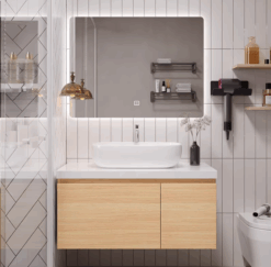 Luxury Anika Sintered Stone Countertop Bathroom Vanity Basin Cabinet ( Width 50cm )