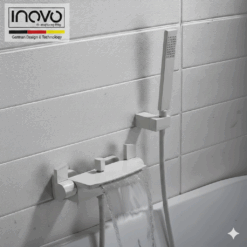 Luxury Vogue Waterfall Bathtub Faucet Tap in White- PUB WELS Certified)