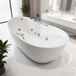 Luxury Axel Freestanding Bathtub / Jacuzzi Whirlpool / Length 130cm-180cm / Width 63cm- 80cm