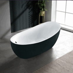 Alternative view of Luxury Axel Freestanding Bathtub / Jacuzzi Whirlpool / Length 130cm-180cm / Width 63cm- 80cm