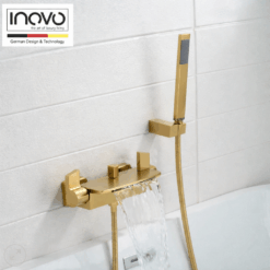Luxury Vogue Waterfall Bathtub Faucet Tap in Brushed Gold- PUB WELS Certified