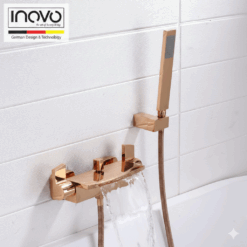Luxury Vogue Waterfall Bathtub Faucet Tap in Rose Gold- PUB WELS Certified
